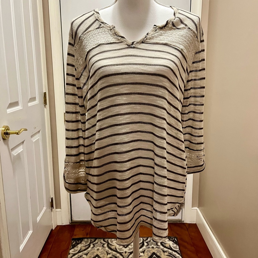 Blu Pepper Boho Blouse Size XL
